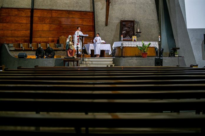 Mass in empty church