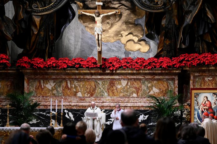 Pope Francis celebrates Christmas Eve at the Vatican
