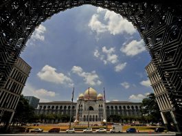 A 2018 file image of the Federal Court of Malaysia building at Putrajaya Square in Putrajaya, Malaysia. (Photo by DH Saragih/shutterstock.com)