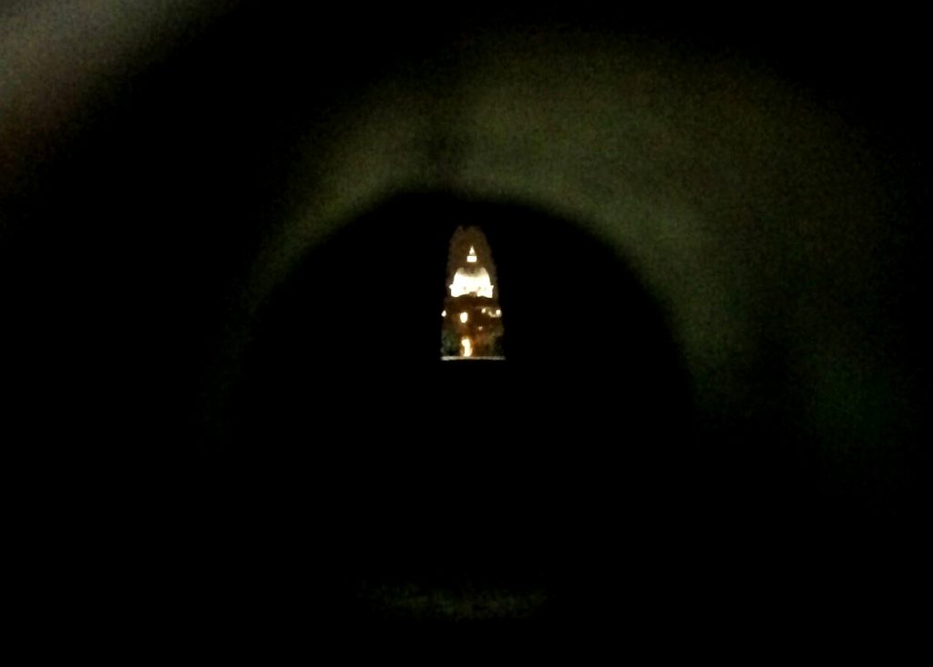 The dome of the Basilica of St. Peter in the Vatican as seen through the keyhole of the church of the Knights of Malta in Rome. (Photo by Joe Torres)