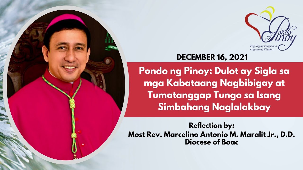 ‘Simbang Gabi’ (Day 1): Pagninilay ni Bishop Marcelino Antonio Maralit ...