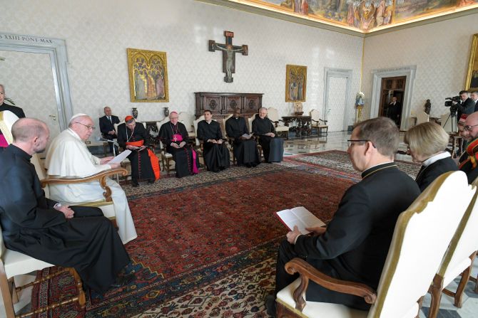 Pope Francis looks ahead to the 1700th anniversary of the Council of ...