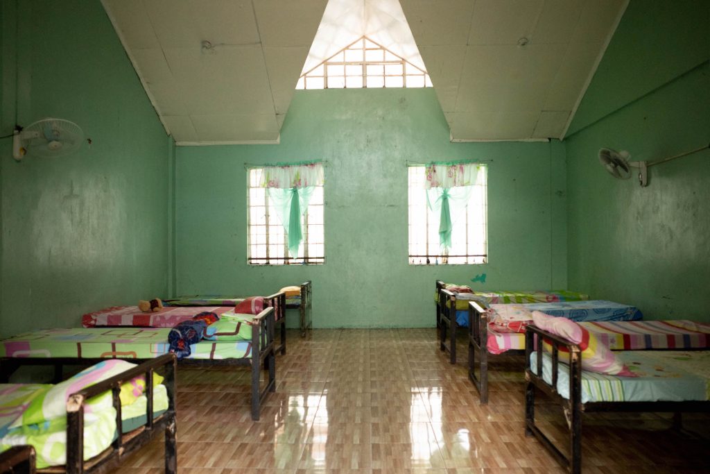 Dormitory inside an orphanage in the Philippines