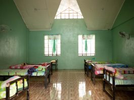Dormitory inside an orphanage in the Philippines