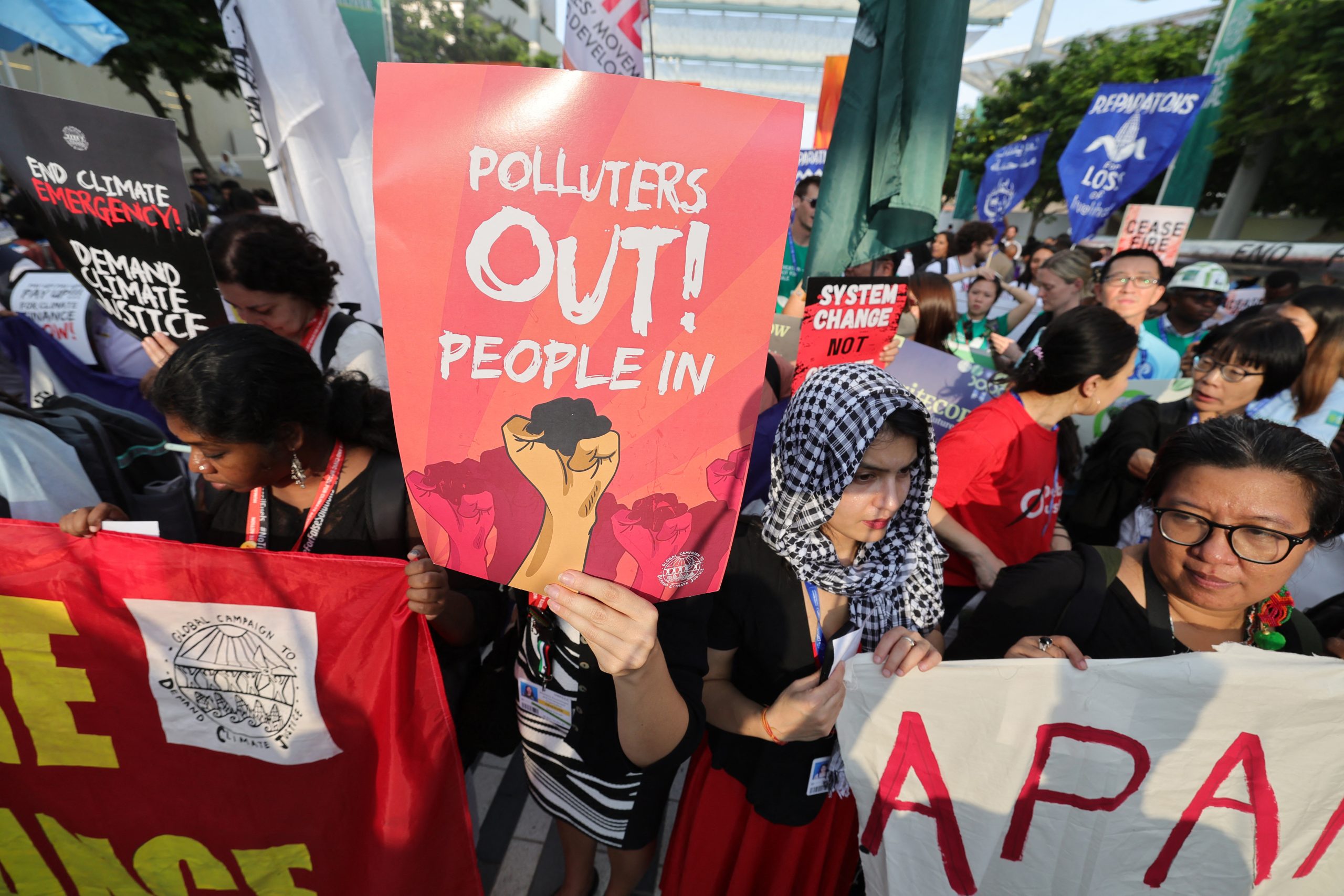 Environmental Defenders Protest At Cop 28 In Dubai On International Human Rights Day Catholic 9300