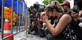 Friends trapped, families grieve after deadly Bangkok beer hall fire
